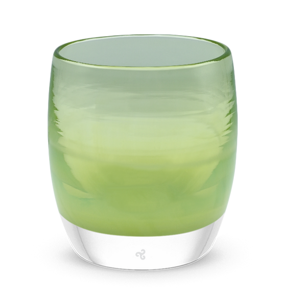 Glassybaby Glass Votive Candle Holder Forever w/ sticker - sale Pre Triskelon