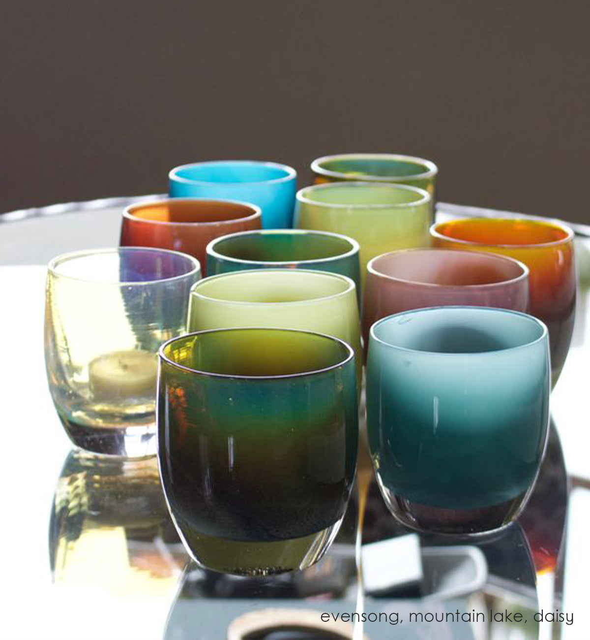 Glassybaby Emerald Green Votive Holder Hand popular Blown