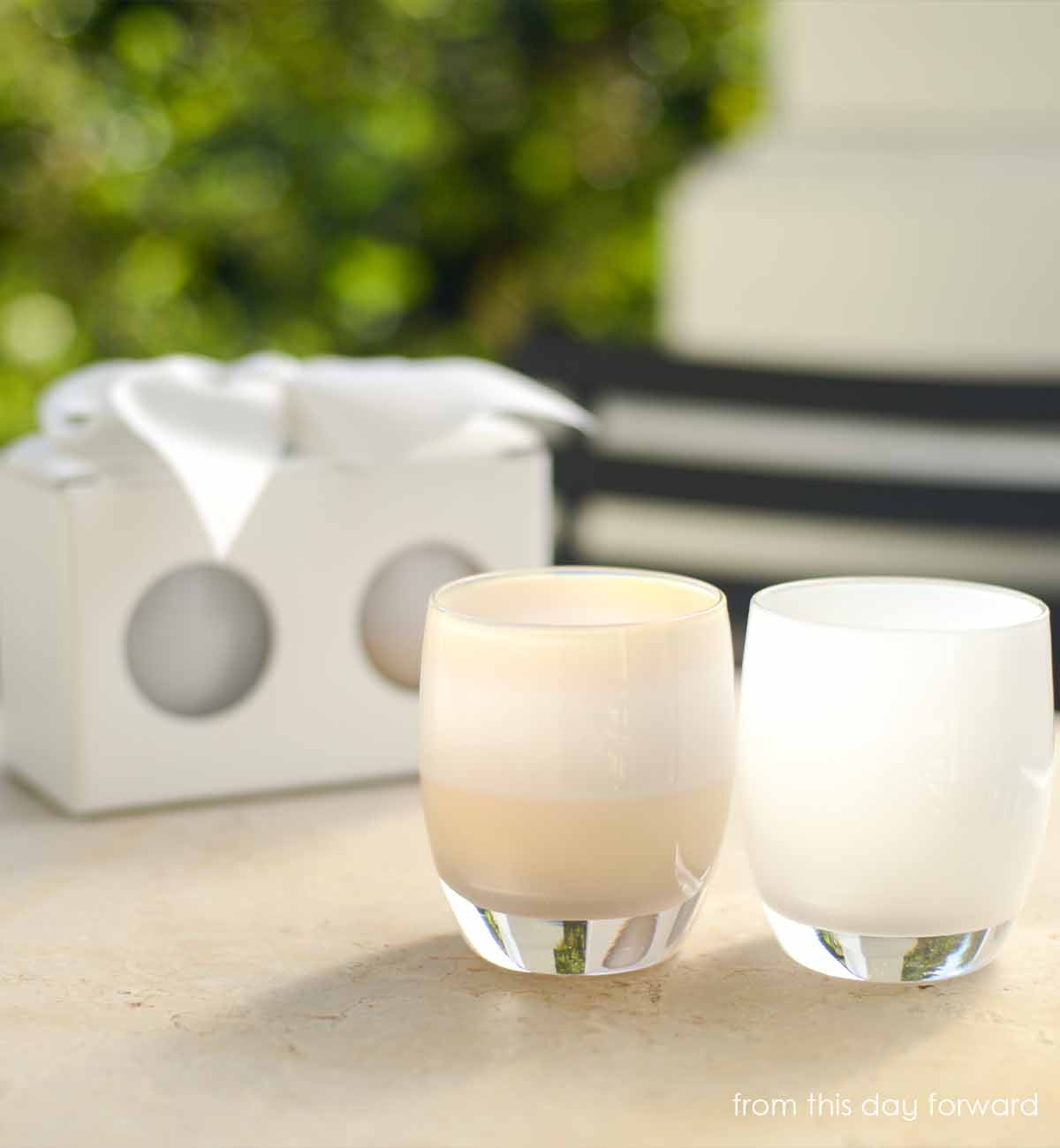 Glassybaby Believe store Votive Candle Holder