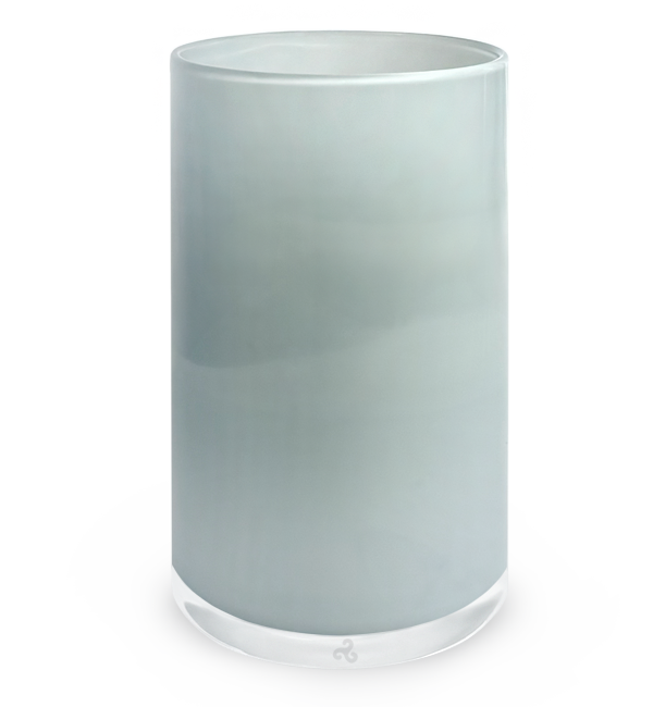 grey tumbler, opaque grey hand-blown water glass