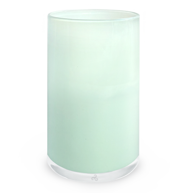 aqua tumbler, seafoam green hand-blown water glass