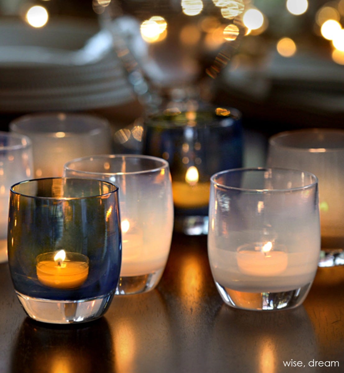 Glassybaby Candle Holder Celebrate hotsell White.