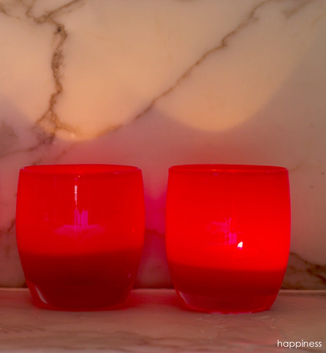 Glassybaby outlet red with subtle swirl