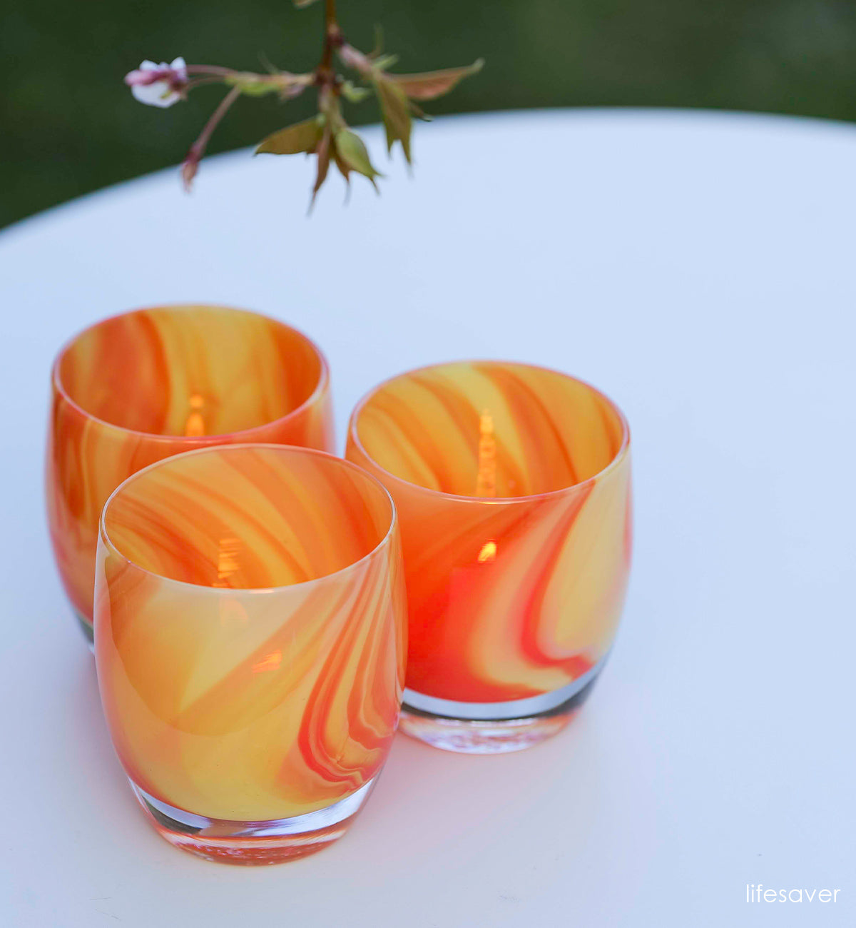 Glassybaby Orange Cozy orders Votive