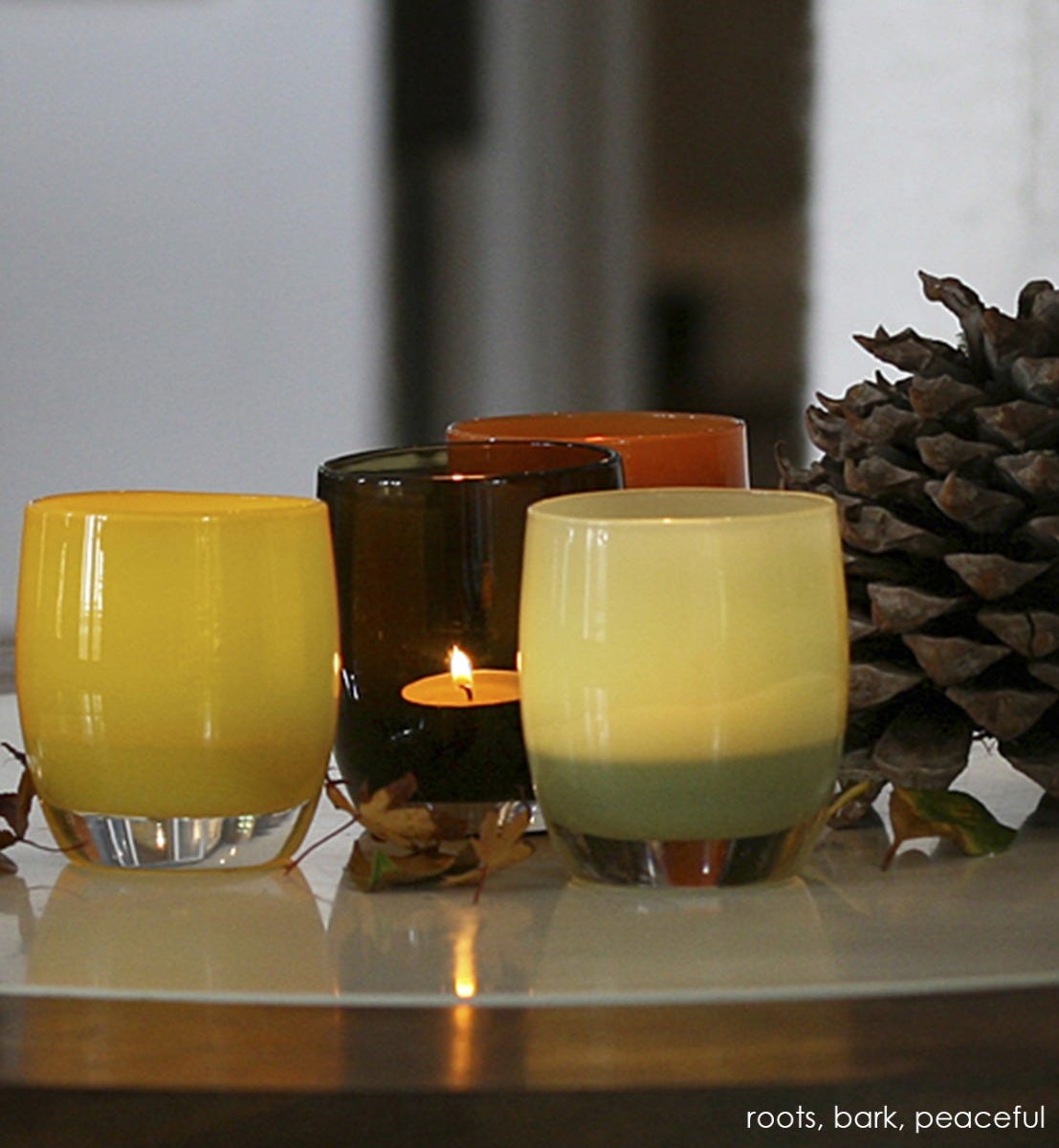 Glassybaby cheapest 'peaceful' (RARE retired color)