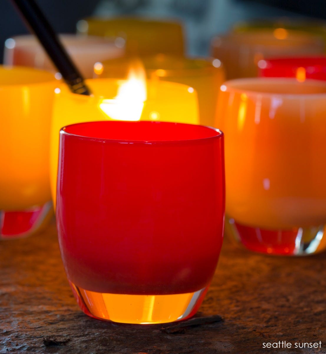 Glassybaby Seattle high quality Sunset