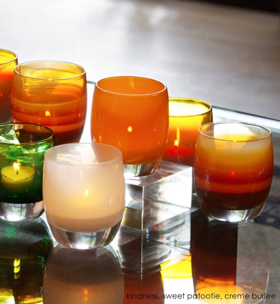 Glassybaby Orange Cozy orders Votive